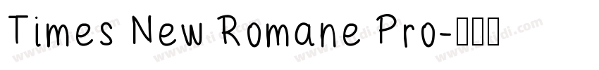 Times New Romane Pro字体转换